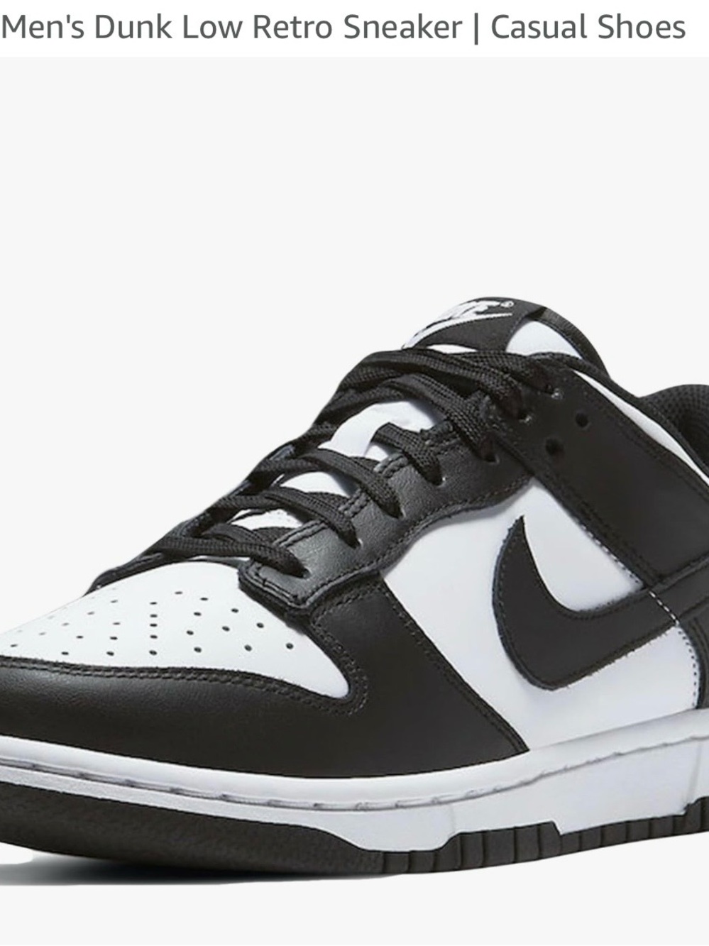 Nike Men's Dunk Low Sneaker - Black/White